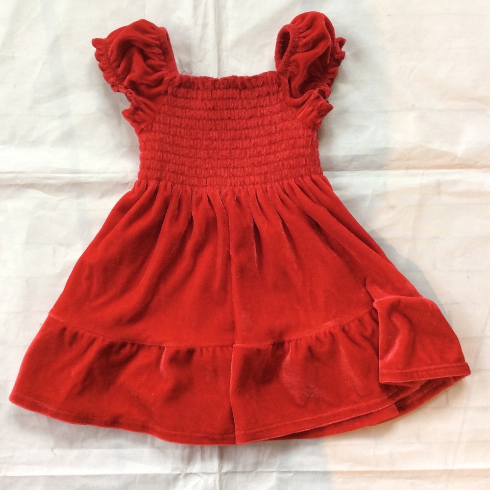 Hart Street Red Velour Dress 12 M